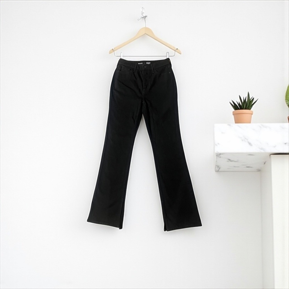 Old Navy Bootcut Black Jeans Women's Size 4 Regular Length Comfort Stretch Denim